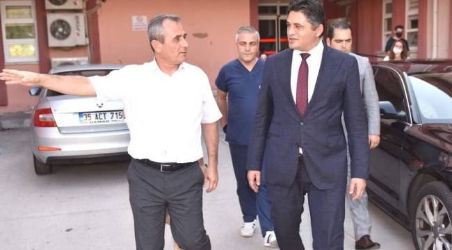 BAŞKAN ACAR ALİAĞA DEVLET HASTANESİ’NİN YENİ BAŞHEKİMİNİ ZİYARET ETTİ