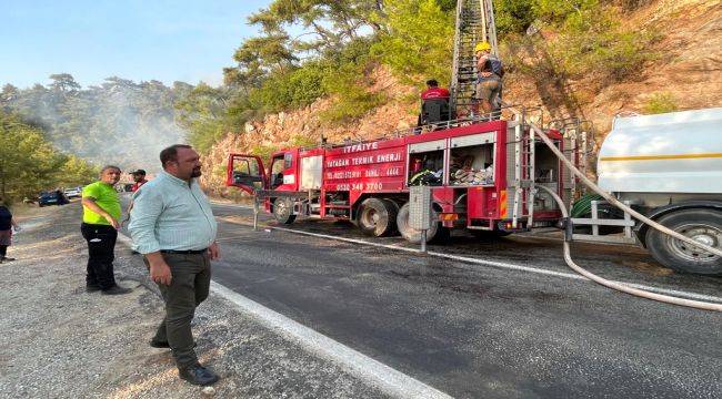 Başkan Gümrükçü Marmaris Yangın Bölgesinde