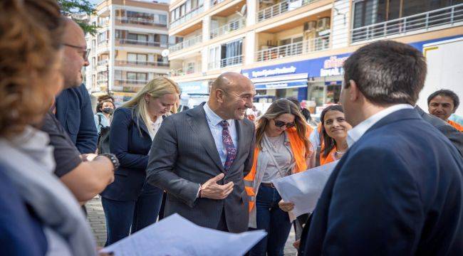 İzmir'in sakin mahallesini Başkan Soyer ziyaret etti