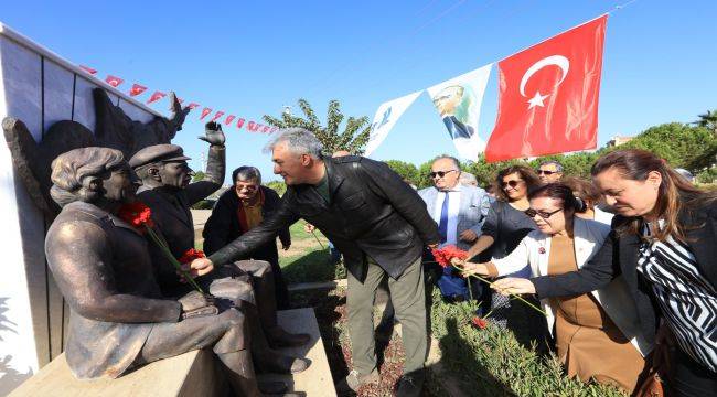 Eski Başbakan Karaoğlan büstünün başında anıldı