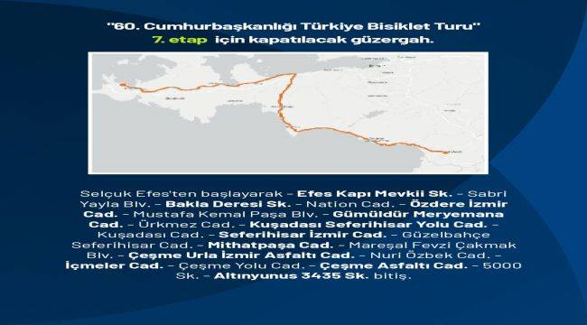 Trafikte Cumhurbaşkanlığı Türkiye Bisiklet Turu Düzenlemesi