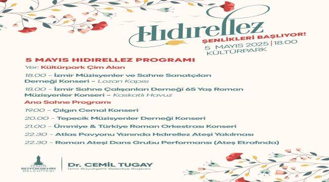 Hıdırellez Ateşi Kültürpark’ta yakılacak