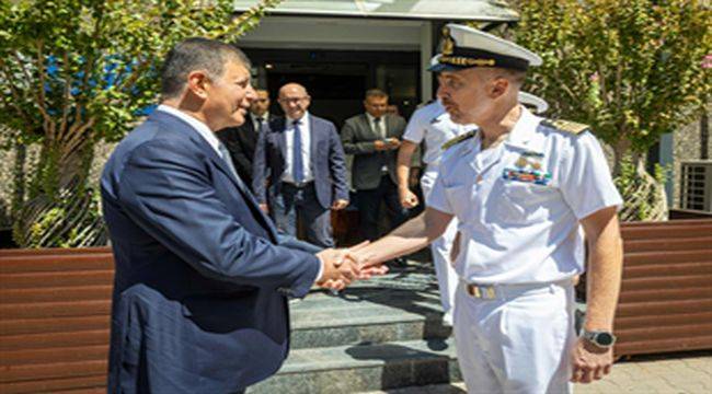 İtalyan Donanması heyetinden Başkan Tugay’a ziyaret 
