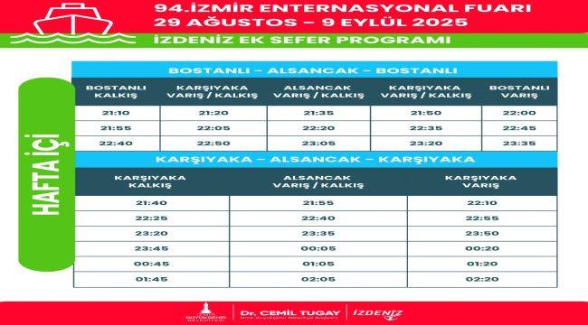 Toplu ulaşıma İEF ayarı
