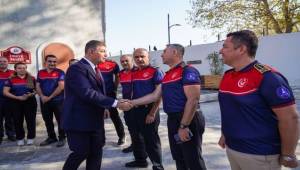 Başkan Tugay, İtfaiye Haftası'nda İtfaiye Personeli ile Buluştu