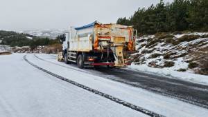 İzmir’in 6 ilçesinde karla mücadele