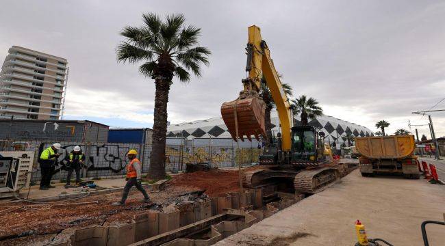Alsancak’ta dev altyapı çalışması