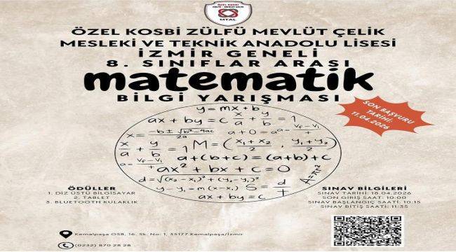 KOSBİ zülfü mevlüt çelik mtal’de matematik heyecanı