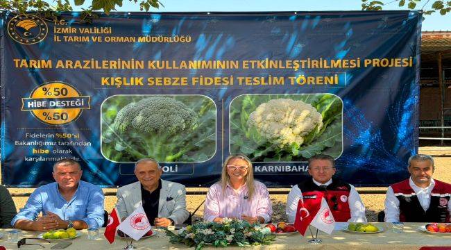 Ödemiş’te üreticiye kışlık sebze desteği