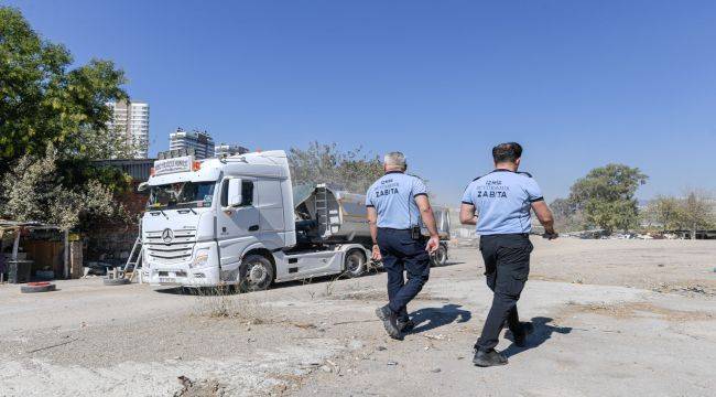 Zabıtadan kaçak döküme karşı koruma kalkanı